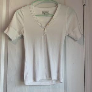 White 3/4 sleeve shirt from Walmart. Size XS!
